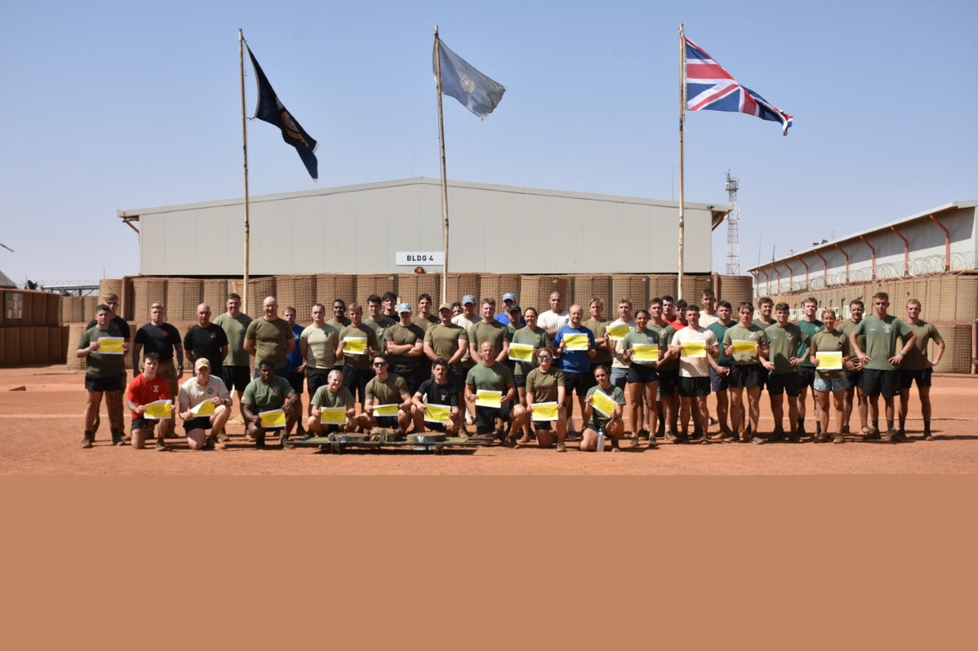 Soldier completes desert marathon carrying 50kg stretcher