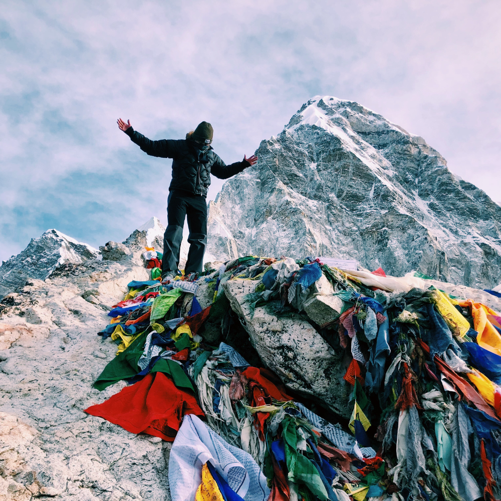 Mount Everest Base Camp - man on Everest - Fear Naught challenge