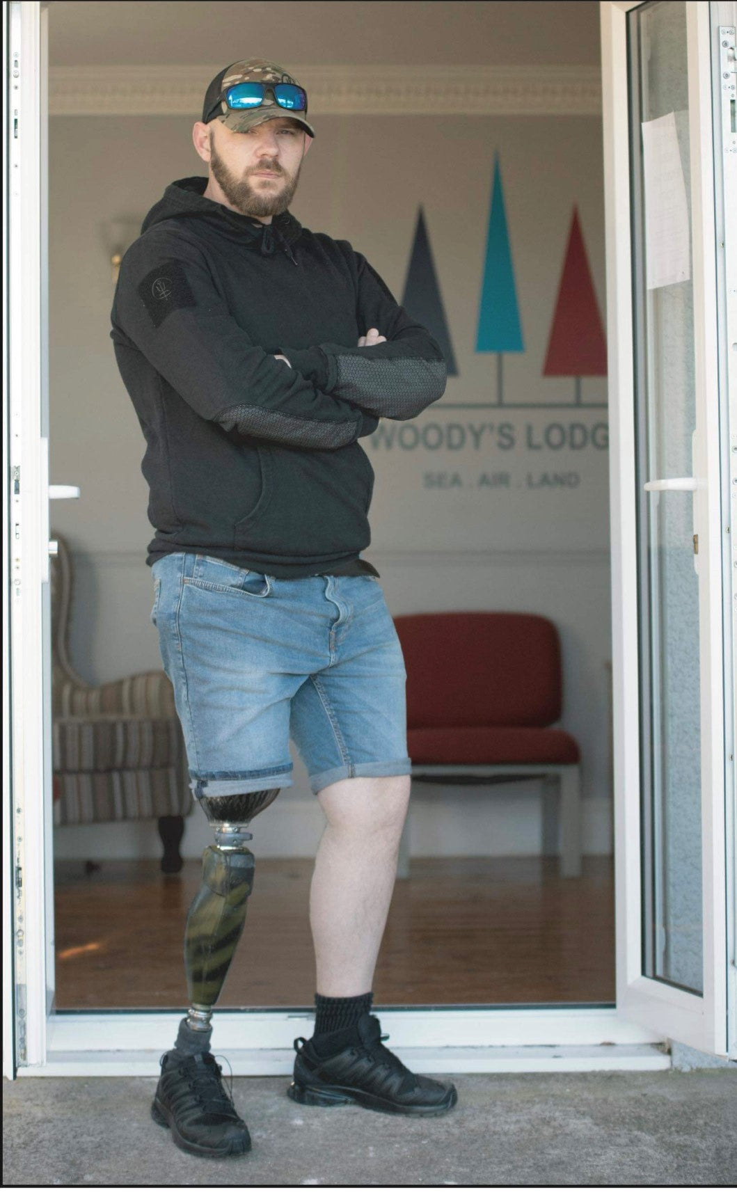 Army veteran, Steve Owen after his elective amputation, he was struck by an IED in Afghanistan while serving with the Fusiliers