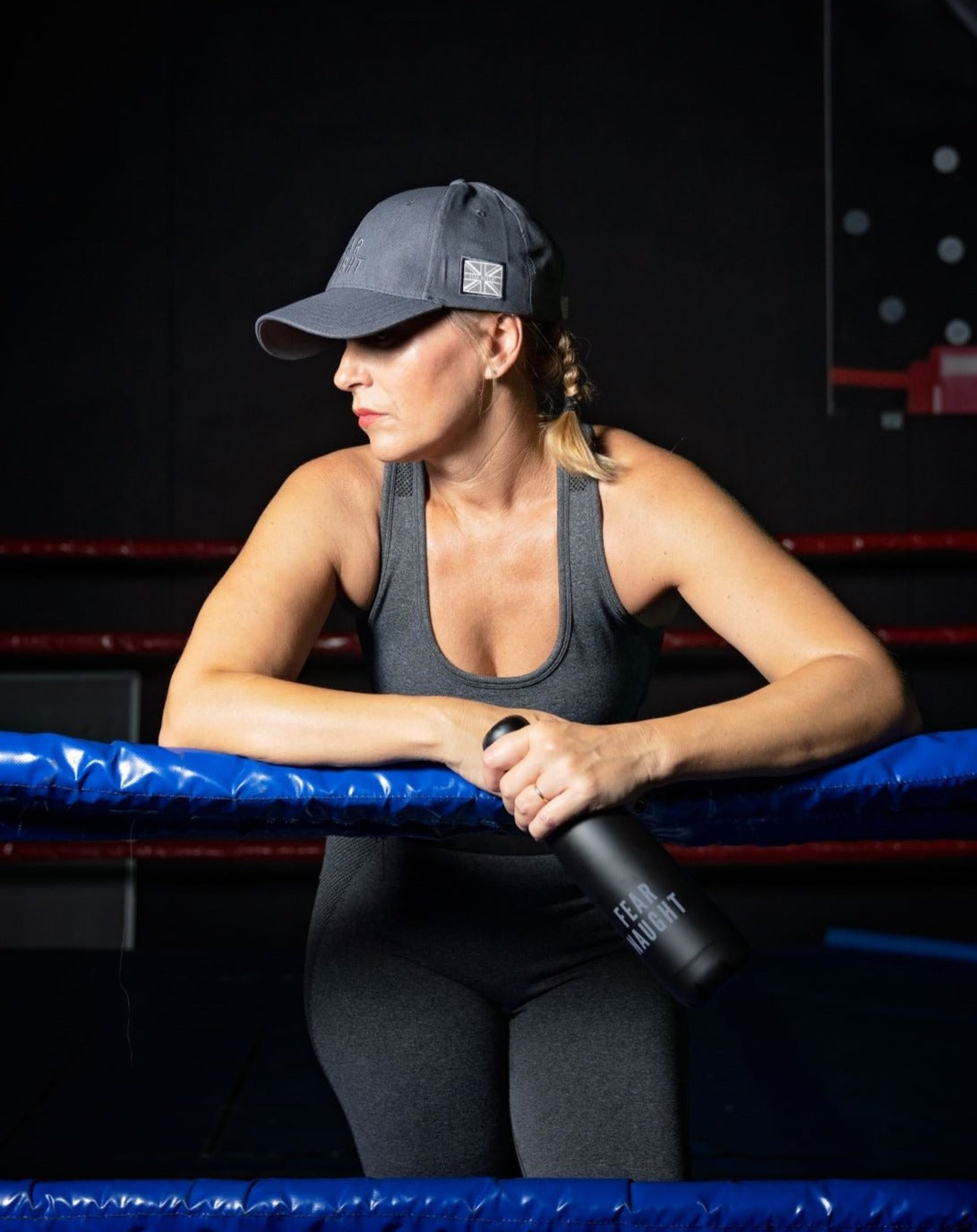 Fear Naught Ladies Seamless 3D Fit Sports Bra Grey