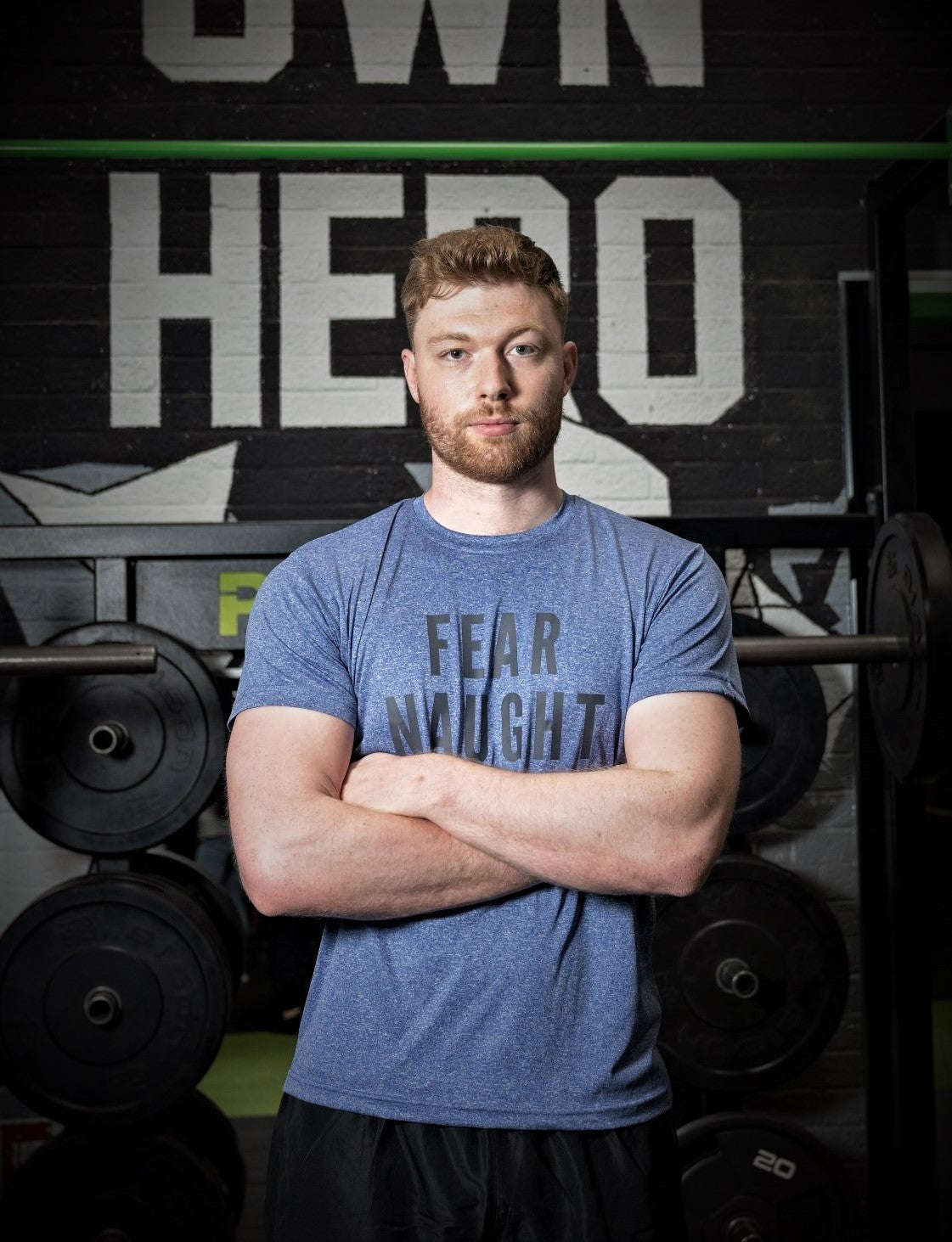 Fear Naught Performance T-shirt Blue Melange