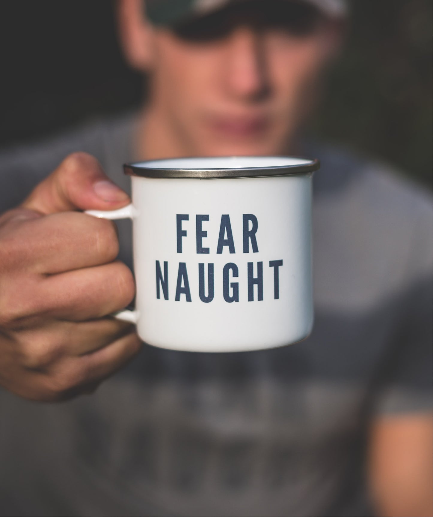 Fear Naught Enamel Mug