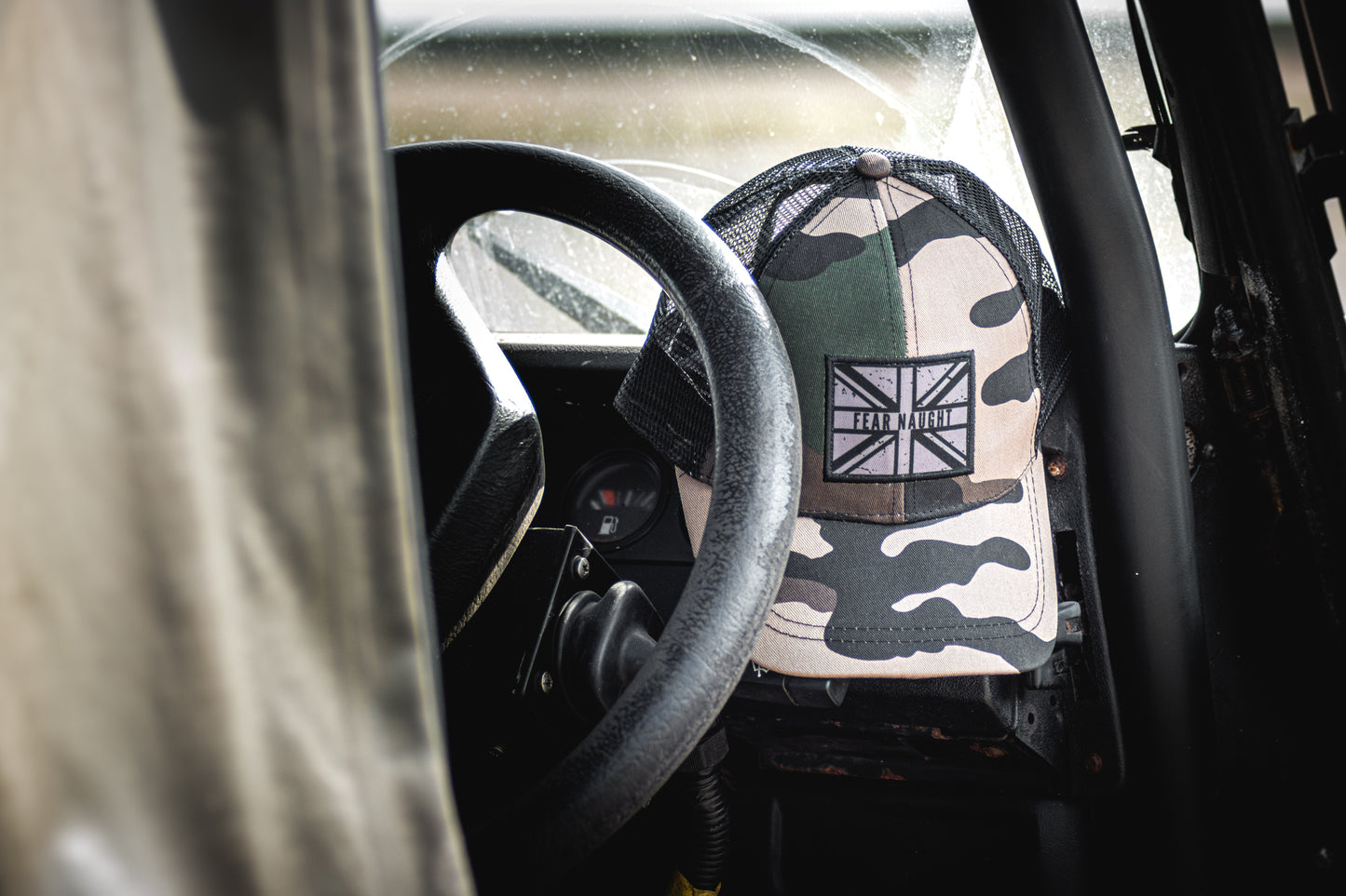 Fear Naught Camo Trucker Cap
