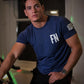 Fear Naught Barbell Club T-Shirt Blue