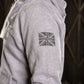 Fear Naught Zipped Hoodie in Grey